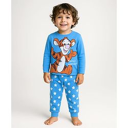 Babyhug Single Jersey Full Sleeves Footed Sleep Suit Kitty Print - Yellow main image 0