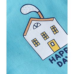 Babyhug 100% Cotton Woven Sleeveless Striped & Dino Printed Jhabla Pack of 3 - White & Blue