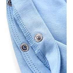 Babyhug Cotton Knit Full Sleeves Footed Sleep Suits with Animal Print Pack of 2 - Blue