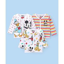 Babyhug Disney Cotton Knit Full Sleeves Front Open Jhablas with Striped ...