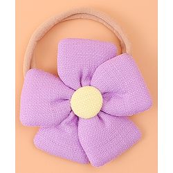 Babyhug Flower and Bow Motifs Headbands Set of 5 - Purple