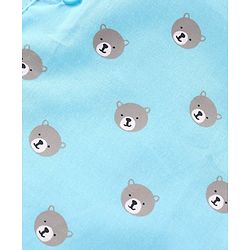 Babyhug 100% Cotton Woven Sleeveless Front Open Jhablas With Stripes & Animal Prints Pack of 5 - Multicolour