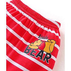 Babyhug Disney Full Length Interlock Diaper Leggings With Winnie the Pooh Graphics Pack of 3 - Navy Red & Dark Green