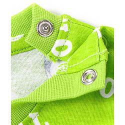 Babyhug Cotton Knit Full Sleeves Night Suits With Football & Dino Print Pack Of 2 - Green & Blue