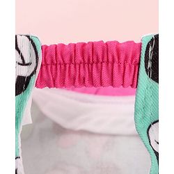Babyhug Cotton Woven Cap With Minnie Mouse Graphics Pink - Circumference 60 cm
