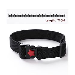 Babyhug Belts with Red Star Free Size Unisex - Black