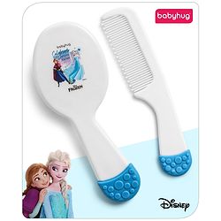 Babyhug Disney Frozen Ergo Grip Hair Brush & Comb - White