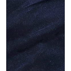 Babyhug Woven Full Sleeves Solid Colour Frock with Stockings & Head Band - Navy Blue