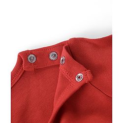 Babyhug 100% Cotton Full Sleeves Onesies with Leggings & Cap Mitten Booties Koala Print - Red & Navy