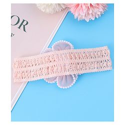 Babyhug Flower & Bead Applique Headband - Beige