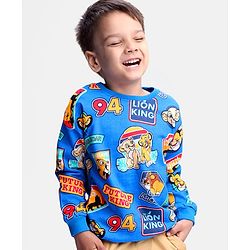 Babyhug Terry Knit Full Sleeves T-Shirt & Joggers  Set with Animal Applique - Red main image 1