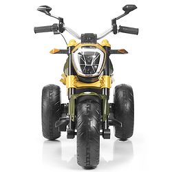 Babyhug Super Harley Kids Three Wheel Battery Operated Ride on Bike With Music & Lights - Golden