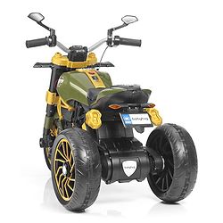 Babyhug Super Harley Kids Three Wheel Battery Operated Ride on Bike With Music & Lights - Golden