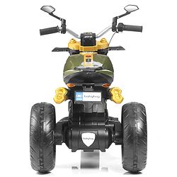 Babyhug Super Harley Kids Three Wheel Battery Operated Ride on Bike With Music & Lights - Golden