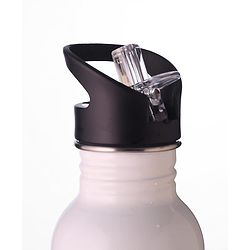 Babyhug Panda Theme Stainless Steel Color Changing Magic Bottle White|Leak Resistant|BPA Free|Rust Proof|600 ml