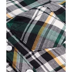 Babyhug Cotton Woven Full Sleeves Checkered Shirt - Green