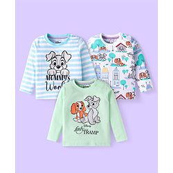 Babyhug Single Jersey Knit Full Sleeves T-Shirt & Animals Printed Dungaree - Multicolour main image 1