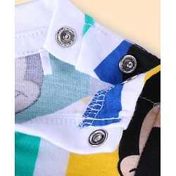 Babyhug Disney Single Jersey Knit Full Sleeves Night Suit with Mickey Mouse Graphics- Red Blue & Yellow