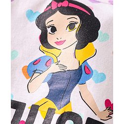 Babyhug Disney Single Jersey Knit Full Sleeves Tops with Disney Princes Graphics Pack of 3 - Pink Light Green & White