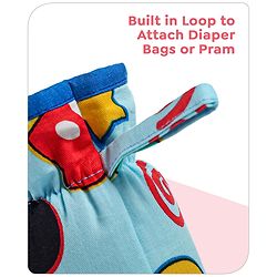 Babyhug Disney Feeding Bottle Cover with Smiley Mickey Face Print Medium - Blue
