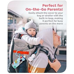 Babyhug Disney Feeding Bottle Cover with Smiley Mickey Face Print Medium - Blue