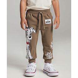 Babyhug Disney Terry Cotton Knit Full Length Lounge Pant With 101 Dalmatians Graphics - Green main image 0