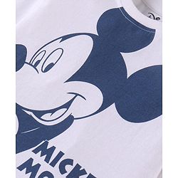 Babyhug Disney Single Jersey Full Sleeves Night Suit With Donald Duck Print - Navy Blue