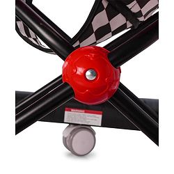 Babyhug F1 Little Racer Foldable Activity Walker with Adjustable Height|Music & Lights|Steering Wheel with Comfy Seat & Push Handle - Red