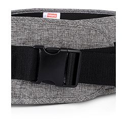 Babyhug Snug Rider Multi-function Hip Seat: Soft padded seat, Adjustable fit, Comfortable lumbar support, Secure fastening, and Two-way carrying for babies up to 15 kg Grey