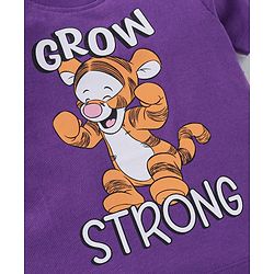 Babyhug Disney Single Jersey Knit Half Sleeves T-Shirts With Winnie The Pooh Graphics Pack of 3 - Green Violet & White