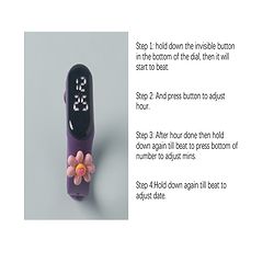 Babyhug Carrot Applique Digital Watch Free Size - Purple
