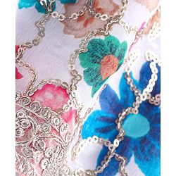 Babyhug Woven Three Fourth Sleeves Floral Printed Kurta Gharara Set with Dupatta & Lace Detailing - Dark Pink