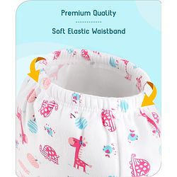 Babyhug 100% Cotton Padded Underwear Training Diapers Animals Print Pack of 3 Size 1 - Multicolor
