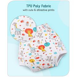 Babyhug 100% Cotton Padded Underwear Training Diapers Animals Print Pack of 3 Size 1 - Multicolor