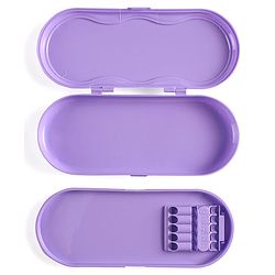 Babyhug Disney Frozen 3D Pencil Box|School Supplies Stationery Organiser|Birthday Return Gift for Kids- Lavender