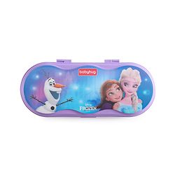Babyhug Disney Frozen 3D Pencil Box|School Supplies Stationery Organiser|Birthday Return Gift for Kids- Lavender