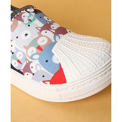 Cute Walk by Babyhug Slip On Casual Shoes with Owl Print - Grey & White
