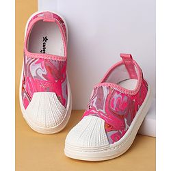 Cute Walk by Babyhug Slip on Casual Shoes with Abstract Print - Pink