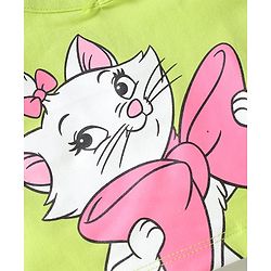 Babyhug Disney Interlock Knit Frill Sleeves Slips With Marie Graphics Pack Of 3 - White Pink