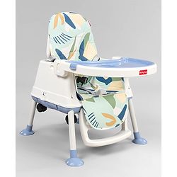 Babyhug Comfy 3 in 1 High Chair with Printed Cushion-Blue