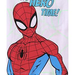 Babyhug Marvel Single Jersey Knit Half Sleeves T-Shirt With Spider-Man Graphics - White