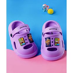 Cute Walk by Babyhug Clogs With Backstrap Closure & Paro Curlies Applique - Purple