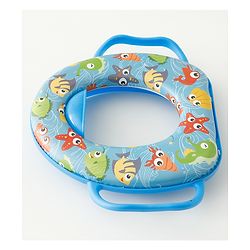 Babyhug Baby Potty Seat With Aquatic Print - Light Blue