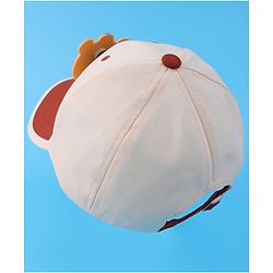 Babyhug Baseball Cap With Teddy Bear Applique (Colour May Vary)