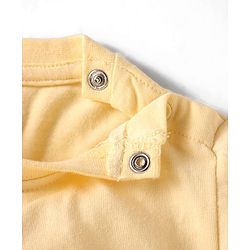 Babyhug Disney Single Jersey Knit Half Sleeves T-Shirt & Shorts Set With Winnie The Pooh Graphics & Ombre Effect - Yellow