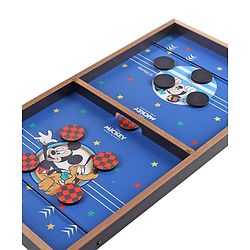 Babyhug Disney Mickey & Friends Theme 3 in 1 Fastest Finger Game |Improves Hand eye Co-ordination| Learning and Educational Toy| Family Board Game with Sling Puck Board,Ludo Snake & Ladder|Indoor Toys & Games for Kids.