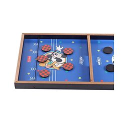 Babyhug Disney Mickey & Friends Theme 3 in 1 Fastest Finger Game |Improves Hand eye Co-ordination| Learning and Educational Toy| Family Board Game with Sling Puck Board,Ludo Snake & Ladder|Indoor Toys & Games for Kids.