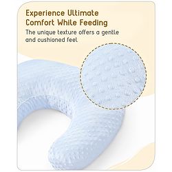 Babyhug Bubble Feeding Pillow - White | Fits upto waist size 36 inches