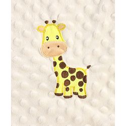 Babyhug Sleeping Bag Feeding Pillow & Blanket Combo Set with Giraffe Embroidery - White