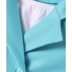 Babyhug Woven Full Sleeves Solid Top & Trouser with Inner Tee - Aqua Blue